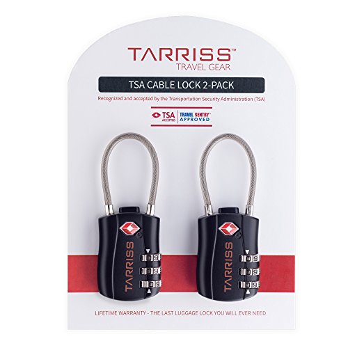 Tarriss TSA Lock - TSA Luggage Locks for Travel - 2 Pack - Lifetime Warranty