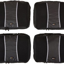 AmazonBasics Packing Cubes - Medium (4-Piece Set)