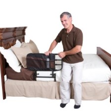 Stander EZ Adjust & Pivoting Home Bed Rail + 3 pocket organizer pouch +