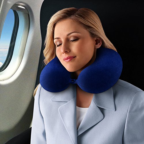 Travel Pillow - Kohbi(R) Travel Bliss Memory Foam Neck Pillow - Premium Neck