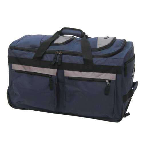 Olympia Luggage 22" 8 Pocket Rolling Duffel Bag