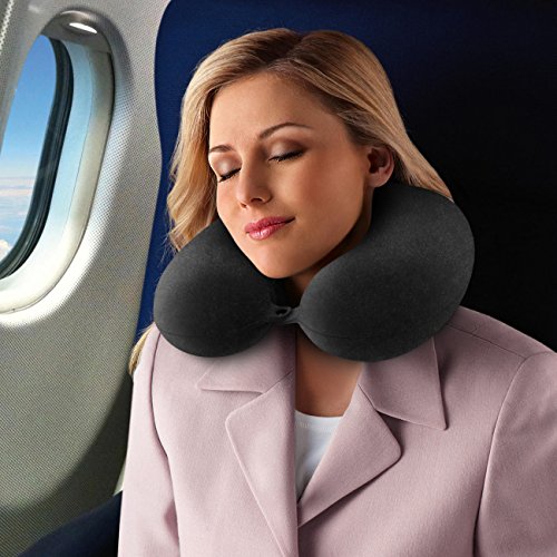 Travel Pillow - Kohbi(R) Travel Bliss Memory Foam Neck Pillow - Premium Neck