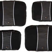 AmazonBasics Packing Cubes - 2 Medium and 2 Large (4-Piece Set)