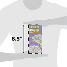 Streetwise Manhattan Map - Laminated City Street Map of Manhattan, New York - Folding pocket size travel map with subway map, bus map