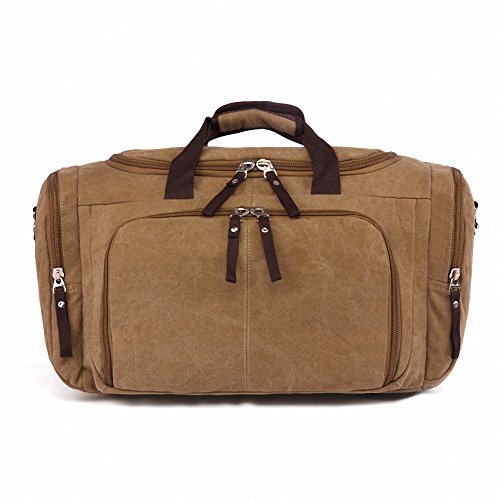 Kenox Oversized Canvas Travel Tote Luggage Weekend Duffel Bag